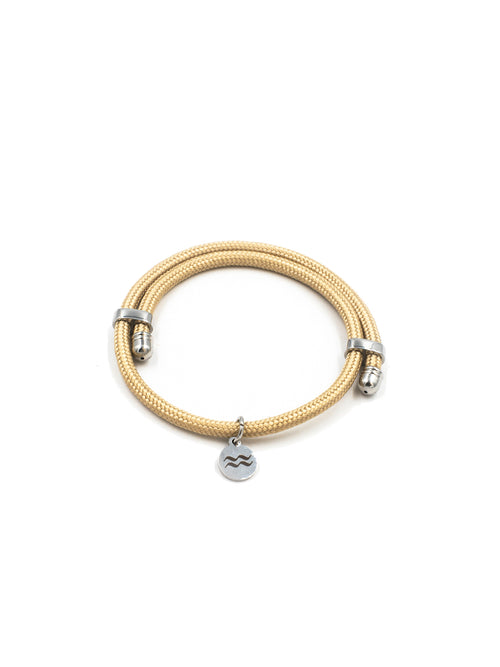 Recycled Plastic Rope Bracelet – Sand – Product photo – The Sea Shed