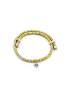 Recycled Plastic Rope Bracelet – Yellow – Product photo – The Sea Shed