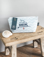 I'd rather be surfing Cosmetic Bag – Product photo – The Sea Shed