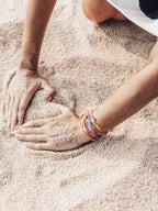 Rope Starfish Bracelet Recycled Cord Fuc – Lifestyle photo – The Sea Shed
