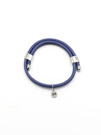 Leather Bracelet – Blue – Product photo – The Sea Shed