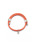 Leather Bracelet – Red – Product photo – The Sea Shed