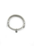 Premium Smooth Leather Bracelet - Grey - Size Adjustable