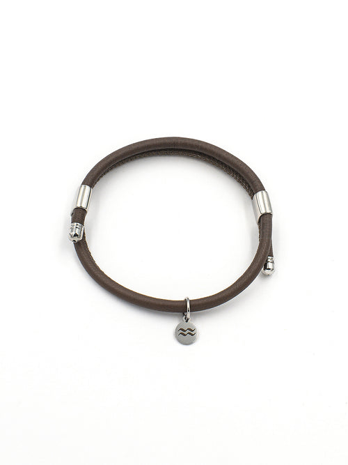 Leather Bracelet – Mocha – Product photo – The Sea Shed