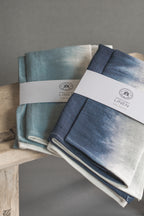 Tea Towel Hand Loomed Linen Sea Blue – Lifestyle photo – The Sea Shed