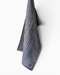 Navy Breton Stripe Linen Tea Towel