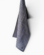 Navy Breton Stripe Linen Tea Towel