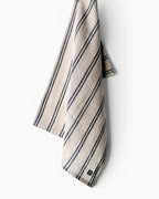 Navy Classic Stripe Linen Tea Towel
