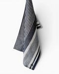 Navy Heritage Stripe Linen Tea Towel