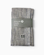 Navy Narrow Stripe Linen Tea Towel