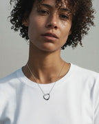 Sterling Silver Open Heart – Product photo – The Sea Shed