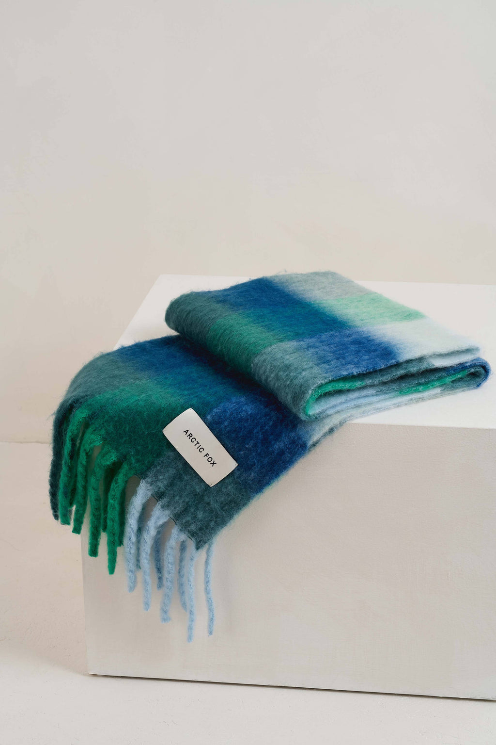 The Reykjavik Scarf - 100% Recycled - Emerald Check - AW26