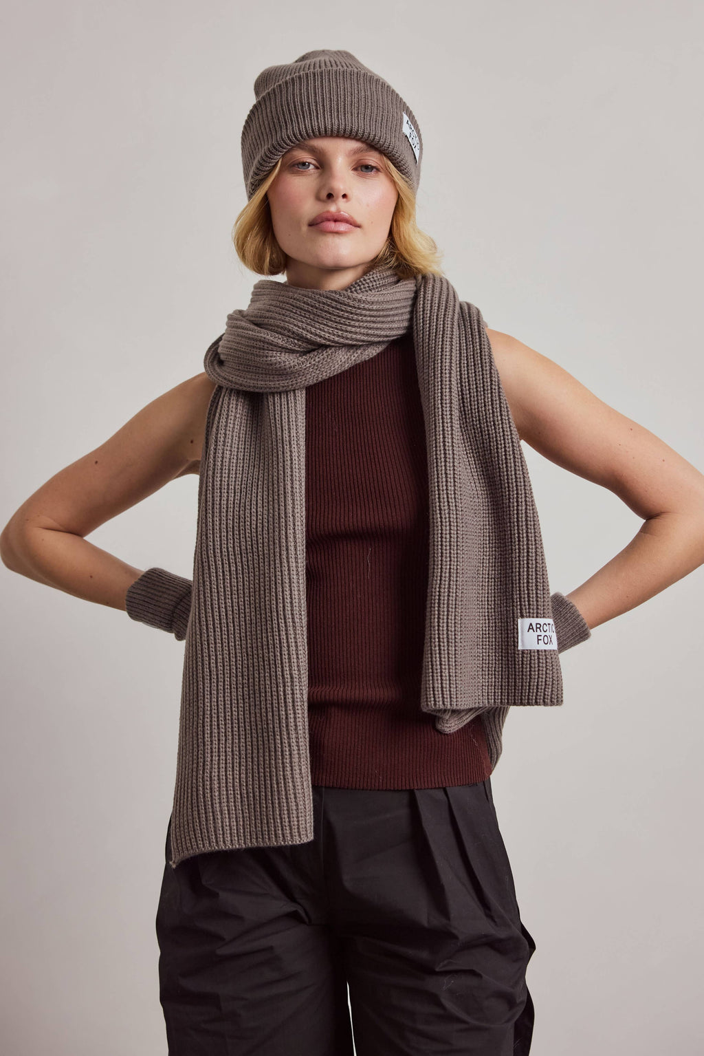 Recycled Bottle Scarf - Dark Grey - AW26