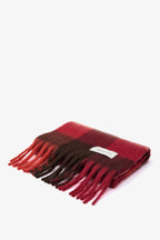 The Reykjavik Scarf - 100% Recycled - Burgundy check - AW26