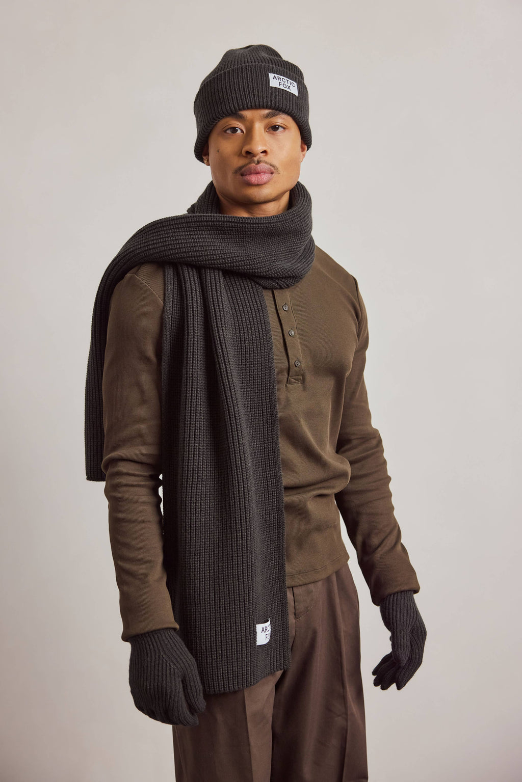 Recycled Bottle Scarf - Black Onyx - AW26