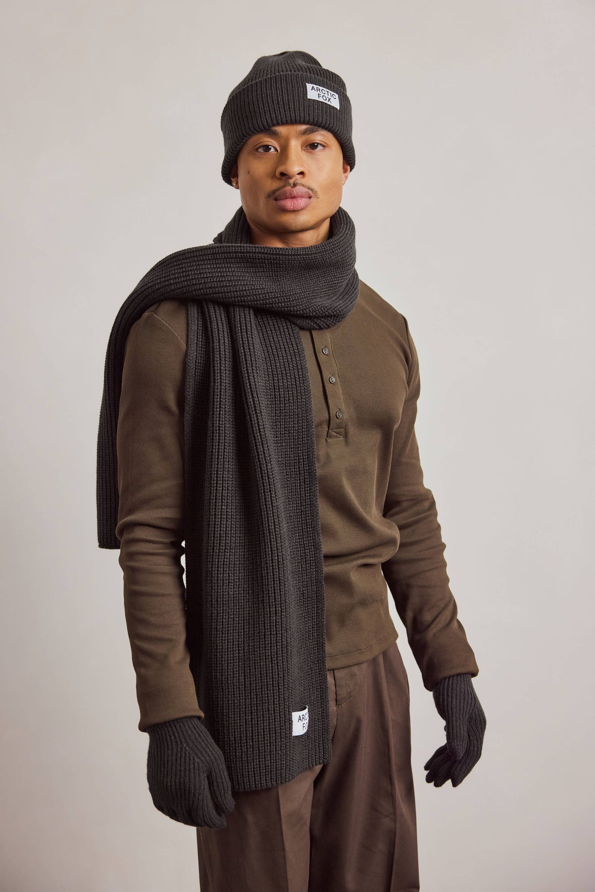 Recycled Bottle Scarf - Black Onyx - AW26