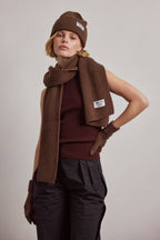 Recycled Bottle Scarf - Chocolate - AW26
