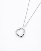 Sterling Silver Open Heart – Detail view – The Sea Shed