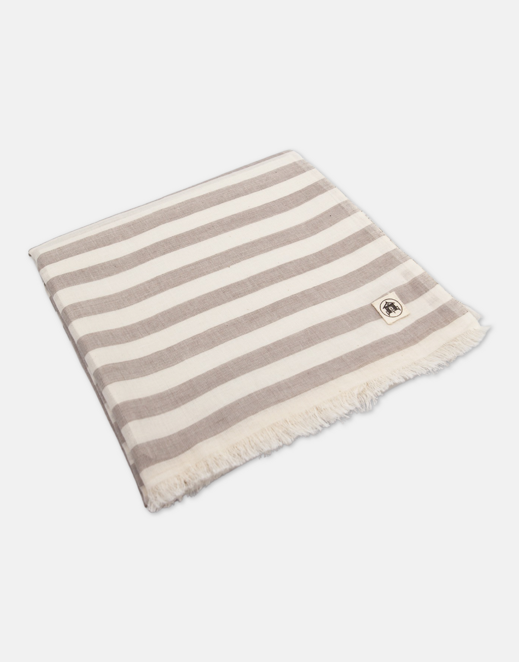 The Sea Shed Nautical Scarf Wide Stripe Sand