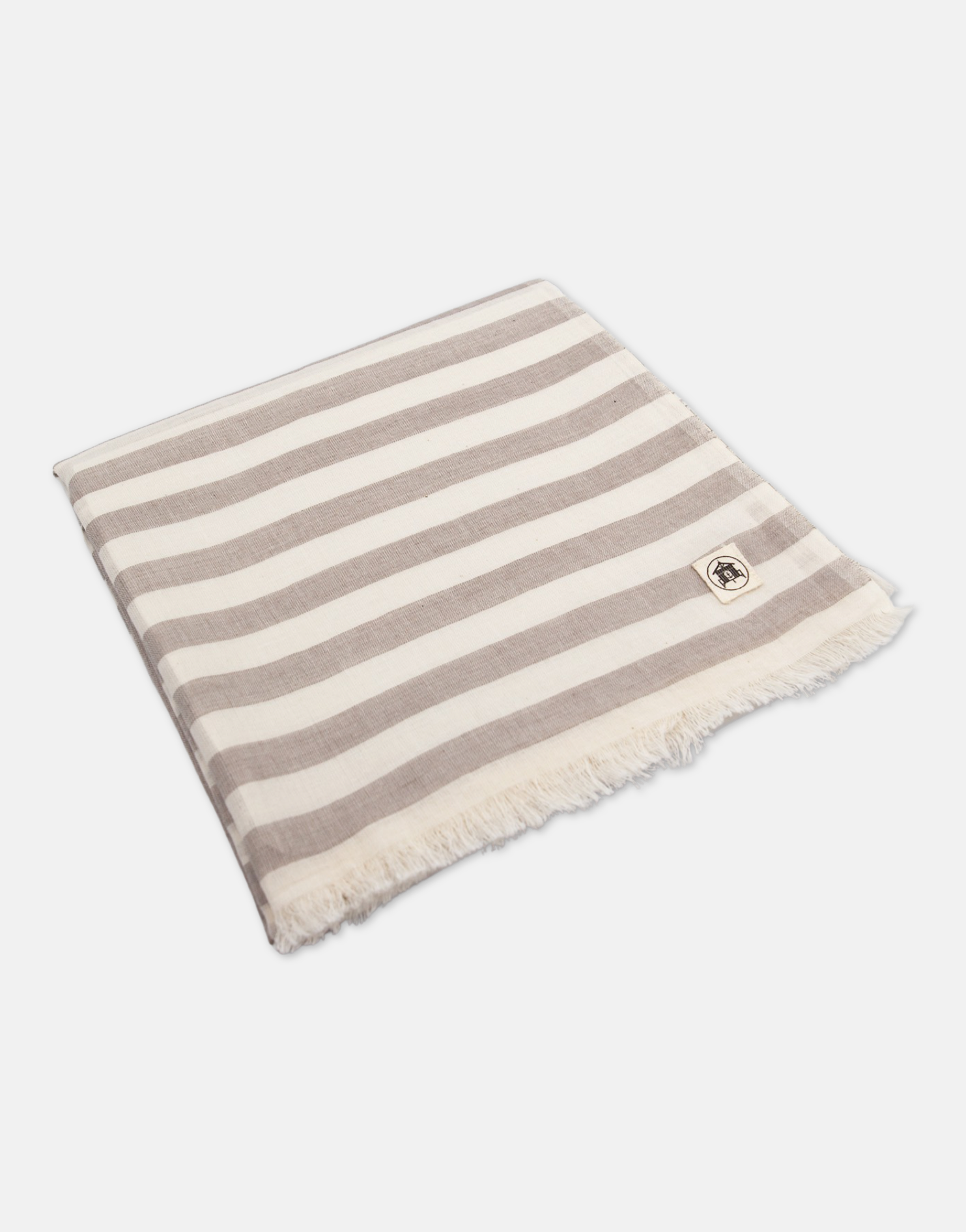 The Sea Shed Nautical Scarf Wide Stripe Sand