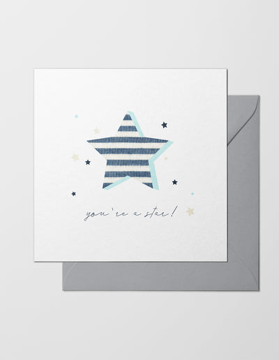The Sea Shed, Greeting Card, Thank you, You're a Star,  Graduation, Well Done, Made in the UK